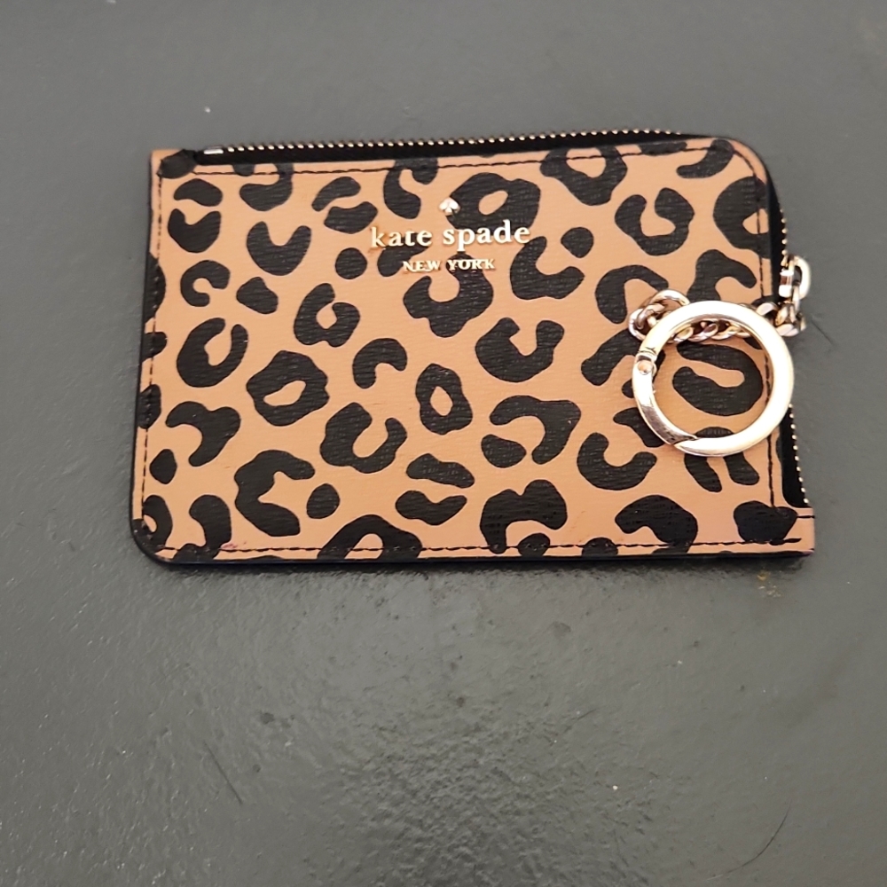 Kate Spade Darcy Leopard Lzip Wallet